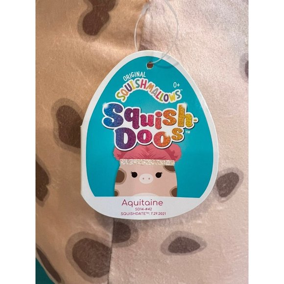 NWT Kellytoy Squishmallow squish-doo Aquataine the pig plush - Picture 4 of 7